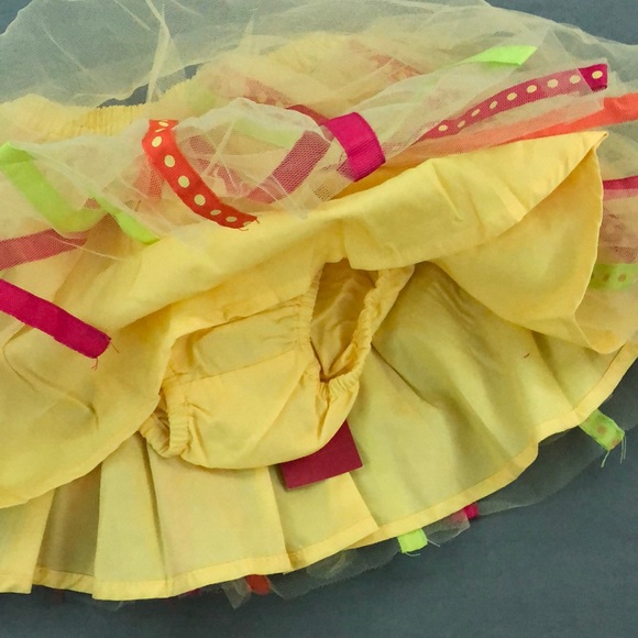 Gymboree tulle skirt yellow size 3T - Picture 2 of 5